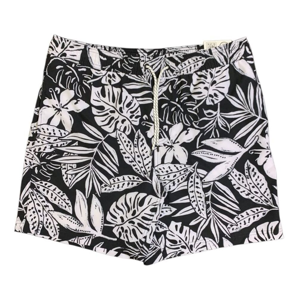 Member's Mark Mens Resort Swim Trunk, Performance Boxer Brief Liner - Black